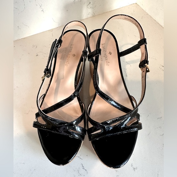 kate spade Shoes - Kate Spade Talanse Strappy‎ Patent Wedge, US 6